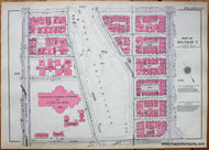 Antique-Printed-Color-Map-Plate-127---Part-of-Section-7-United-States-Northeast-1930-Bromley-Maps-Of-Antiquity-1900s-20th-century