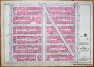 Antique-Printed-Color-Map-Plate-128---Part-of-Section-7-United-States-Northeast-1930-Bromley-Maps-Of-Antiquity-1900s-20th-century