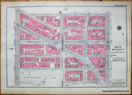 Antique-Printed-Color-Map-Plate-139---Part-of-Section-7-United-States-Northeast-1930-Bromley-Maps-Of-Antiquity-1900s-20th-century