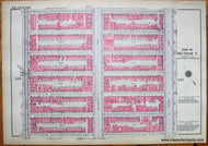 Antique-Printed-Color-Map-Plate-146---Part-of-Section-7-United-States-Northeast-1930-Bromley-Maps-Of-Antiquity-1900s-20th-century