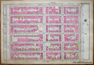 Antique-Printed-Color-Map-Plate-147---Part-of-Section-6-United-States-Northeast-1916-Bromley-Maps-Of-Antiquity-1900s-20th-century