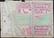 Genuine-Antique-Printed-Color-Map-Plate-160---Part-of-Sections-7-&-8-United-States-Northeast-1916-Bromley-Maps-Of-Antiquity-1800s-19th-century
