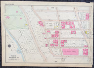 Genuine-Antique-Printed-Color-Map-Plate-168---Part-of-Section-8-United-States-Northeast-1916-Bromley-Maps-Of-Antiquity-1800s-19th-century