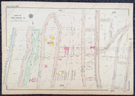 Genuine-Antique-Printed-Color-Map-Plate-176---Part-of-Section-8-United-States-Northeast-1916-Bromley-Maps-Of-Antiquity-1800s-19th-century
