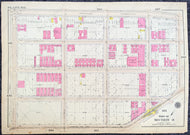 Genuine-Antique-Printed-Color-Map-Plate-184---Part-of-Section-8-United-States-Northeast-1916-Bromley-Maps-Of-Antiquity-1800s-19th-century