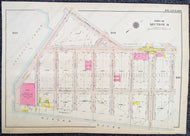 Genuine-Antique-Printed-Color-Map-Plate-185---Part-of-Section-8-United-States-Northeast-1916-Bromley-Maps-Of-Antiquity-1800s-19th-century