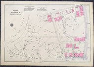 Genuine-Antique-Printed-Color-Map-Plate-187---Part-of-Section-8-United-States-Northeast-1930-Bromley-Maps-Of-Antiquity-1800s-19th-century