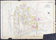 Genuine-Antique-Printed-Color-Map-Plate-191---Part-of-Section-8-United-States-Northeast-1916-Bromley-Maps-Of-Antiquity-1800s-19th-century