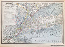 Load image into Gallery viewer, Genuine-Antique-Map-Vicinity-of-New-York-City-1900-circa-Cram-Maps-Of-Antiquity
