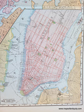 Load image into Gallery viewer, 1892 - Map of New York City - Antique Map
