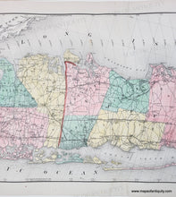 Load image into Gallery viewer, 1873 - Map of Long Island - Antique Map
