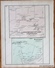 Load image into Gallery viewer, Antique-Hand-Colored-Map-South-Part-of-Oyster-Bay-Long-Island-New-York-Farmingdale-Jericho-verso-Lattingtown-Locust-Valley-Matinecock-and-Bayville-(NY)--United-States-Northeast-1873-Beers-Maps-Of-Antiquity
