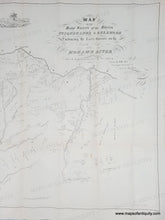 Load image into Gallery viewer, antique black and white map of the state of New York between the Mowhawk River and the headwaters of the rivers Susquehanna and Delaware, with a title and publisher's name. Black-and-White-Antique-Map-Map-of-the-Head-Waters-of-the-Rivers-Susquehanna-&amp;-Delaware-Embracing-the-Early-Patents-on-the-South-Side-of-the-Mohawk-River-United-States-Northeast-1849-De-Witt-Pease-Maps-Of-Antiquity
