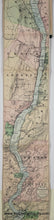 Load image into Gallery viewer, 1898 - The Hudson by Daylight Map from New York Bay to the Head of Tide Water ... also the Names of Prominent Residences, Historic Landmarks, the Old Reaches of the Hudson and Old Indian Names - Antique Map
