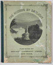 Load image into Gallery viewer, 1898 - The Hudson by Daylight Map from New York Bay to the Head of Tide Water ... also the Names of Prominent Residences, Historic Landmarks, the Old Reaches of the Hudson and Old Indian Names - Antique Map
