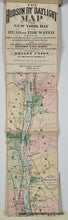 Load image into Gallery viewer, 1898 - The Hudson by Daylight Map from New York Bay to the Head of Tide Water ... also the Names of Prominent Residences, Historic Landmarks, the Old Reaches of the Hudson and Old Indian Names - Antique Map
