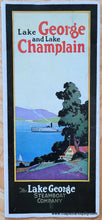 Load image into Gallery viewer, 1925 - Lake George and Lake Champlain - Antique Map
