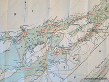 Load image into Gallery viewer, 1910 - New Map Of The Thousand Island Region Including St Lawrence River From Kingston To
