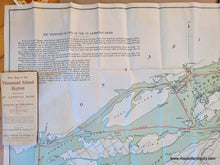 Load image into Gallery viewer, 1910 - New Map of the Thousand Island Region Including the St Lawrence River from Kingston to Ogdensburg - Antique Map
