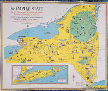 Load image into Gallery viewer, Genuine-Antique-Map-New-York-The-Empire-State-1932-Fay---McAvoy---NY-Hotel-Assoc--Maps-Of-Antiquity
