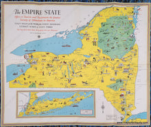 Load image into Gallery viewer, Genuine-Antique-Map-New-York-The-Empire-State-1932-Fay---McAvoy---NY-Hotel-Assoc--Maps-Of-Antiquity
