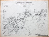 Black-and-White-Antique--Nautical-Chart-Larchmont-and-New-Rochelle-New-York--United-States-Northeast-1901-Eldridge-Maps-Of-Antiquity