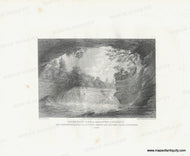 Genuine-Antique-Print-South-East-View-of-the-Lower-Cataract-on-Casconchiagon-or-Little-Senecas-River-Lake-Ontario-1766-1849-Pease-Maps-Of-Antiquity