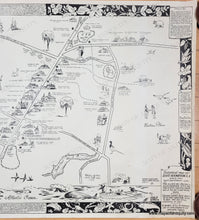 Load image into Gallery viewer, Black and white Genuine-Vintage-Map-Historical-Map-of-East-Hampton-L-I-1648-1800-300th-Anniversary-1948-1948-Whipple-Maps-Of-Antiquity
