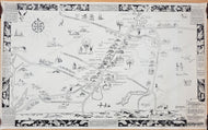 Black and white Genuine-Vintage-Map-Historical-Map-of-East-Hampton-L-I-1648-1800-300th-Anniversary-1948-1948-Whipple-Maps-Of-Antiquity