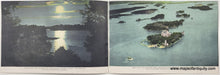 Load image into Gallery viewer, 1937 - Pictorial Map of the Thousand Islands in the St. Lawrence River, showing New Thousand Islands International Bridge connecting United States and Canada - Genuine Antique Booklet with Map
