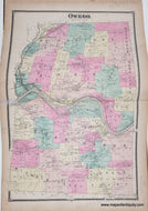 Genuine-Antique-Map-Owego-(NY)-1869-Beers-Ellis--Soule-Maps-Of-Antiquity