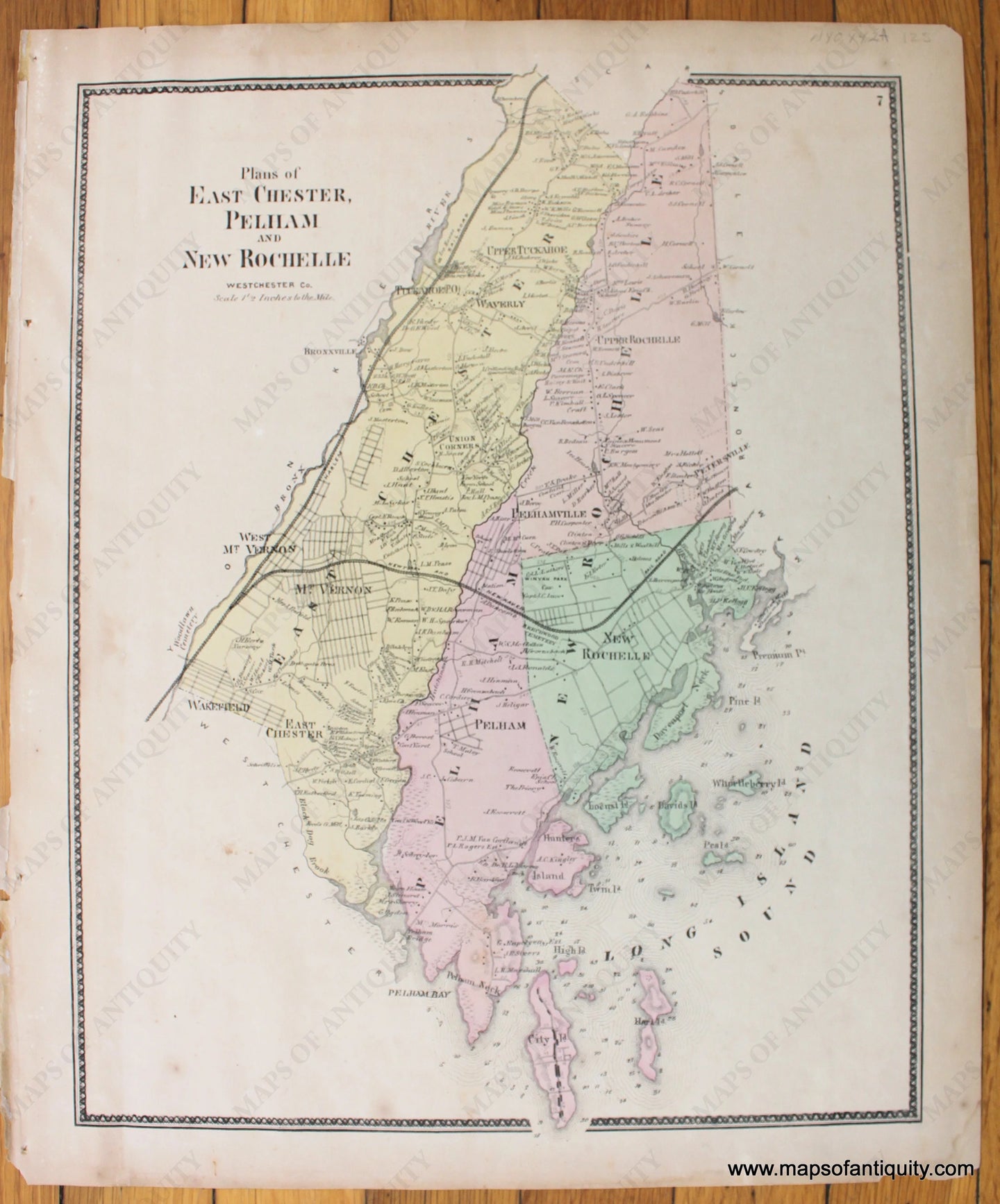 Antique-Map-Plans-of-East-Chester-Pelham-and-New-Rochelle-Westchester-Co.-N.Y.