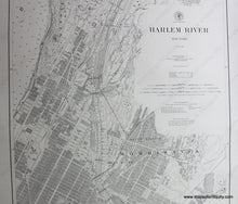 Load image into Gallery viewer, 1902 - Harlem River New York Antique Chart Genuine Coastal
