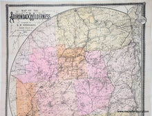 Load image into Gallery viewer, 1893 - Map of the Adirondack Wilderness - Antique Map
