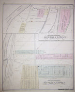 Black-and-White-Antique-Map-and-Engraving-North-Side-Extension-of-Binghamton-/-East-Extension-of-Binghamton-(NY)-United-States-New-York-1876-Everts-Ensign-&-Everts-Maps-Of-Antiquity