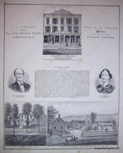 Load image into Gallery viewer, 1876 - Map Of Deposit Sanford Tp. Broome County (Ny) Antique Genuine
