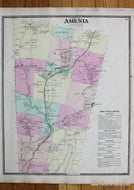 Antique-Hand-Colored-Map-Town-of-Amenia-(NY)-United-States-New-York-1867-Beers-Ellis-and-Soule-Maps-Of-Antiquity
