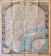 Load image into Gallery viewer, Antique-Printed-Color-Map-The-Reaches-of-New-York-City-Greater-NYC-Manhattan-Long-Island-Westchester-Jersey-City-New-Jersey-Connecticut-United-States-New-York-1939-National-Geographic-Society-Maps-Of-Antiquity
