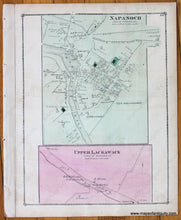 Load image into Gallery viewer, 1875 - Wawarsing Napanoch Lackawack Upper (Ny) Antique Map Hand-Colored Genuine
