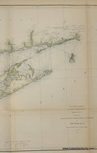 Load image into Gallery viewer, Antique-Map-Coast-Long-Island-Connecticut-Coastal-Report-Chart-United-States-Survey-Sketch-B-No.-2-II-New-York-City-to-Point-Judith-Triangulation-Geographical-Positions-1851-1850s-1800s-Mid-19th-Century-Maps-of-Antiquity
