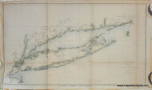 Load image into Gallery viewer, Antique-Map-Coast-Long-Island-Connecticut-Coastal-Report-Chart-United-States-Survey-Sketch-B-No.-2-II-New-York-City-to-Point-Judith-Triangulation-Geographical-Positions-1851-1850s-1800s-Mid-19th-Century-Maps-of-Antiquity
