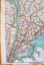 Load image into Gallery viewer, 1908 - Automobile Map Of Hudson River District South No. 8 Antique Genuine Printed-Color
