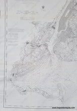 Load image into Gallery viewer, 1861 - Coast Chart No. 21 New York Bay And Harbor Antique Genuine
