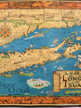 Load image into Gallery viewer, 1961 - A Map of Long Island - Antique Pictorial Map
