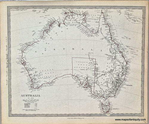Antique-Map-Australia-in-1846-Oceania-Australia-1850-SDUK/Society-for-the-Diffusion-of-Useful-Knowledge-Maps-Of-Antiquity