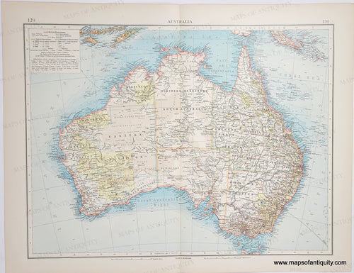 Genuine-Antique-Map-Australia-1900-The-Times-Maps-Of-Antiquity