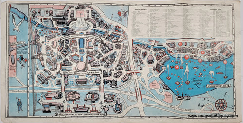 1939 - The New York Official World’s Fair Pictorial Map Antique Genuine Booklet