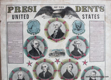 Load image into Gallery viewer, Antique-Hand-Colored-Print-Presidents-of-the-United-States-Historical-Prints--c.-1860-Ensign-Bridgman-&amp;-Fanning-Maps-Of-Antiquity
