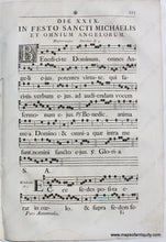 Load image into Gallery viewer, Antique-Sheet-Music-Woodblock-Printed-mid-18th-century-Feast-of-Saint-Michael-all-Angels
