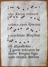 Load image into Gallery viewer, Middle Ages - Antique Sheet Music Pentecostes P. 29 Hand Painted Genuine
